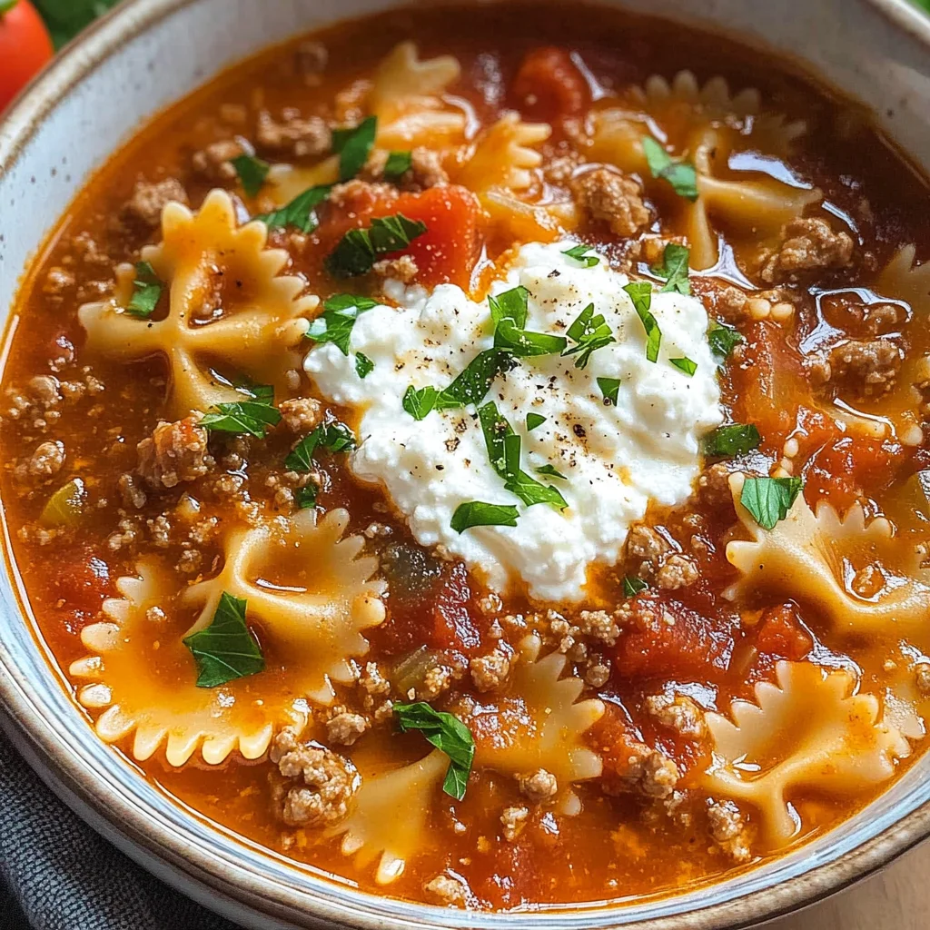 Lasagna Soup