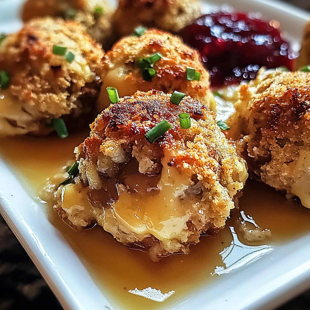 Leftover Turkey Stuffing Balls Recipe