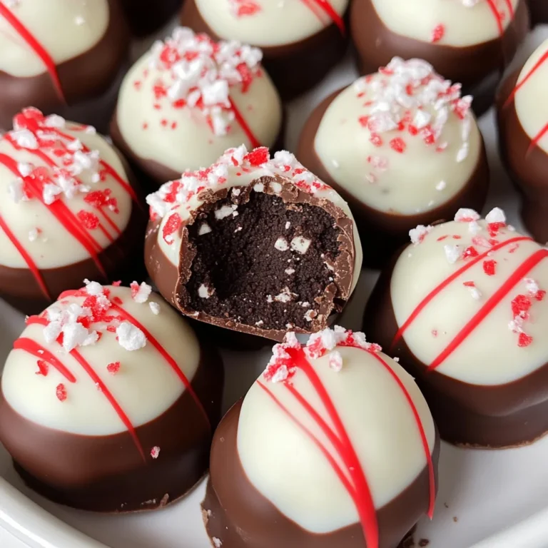 Peppermint Oreo Truffles