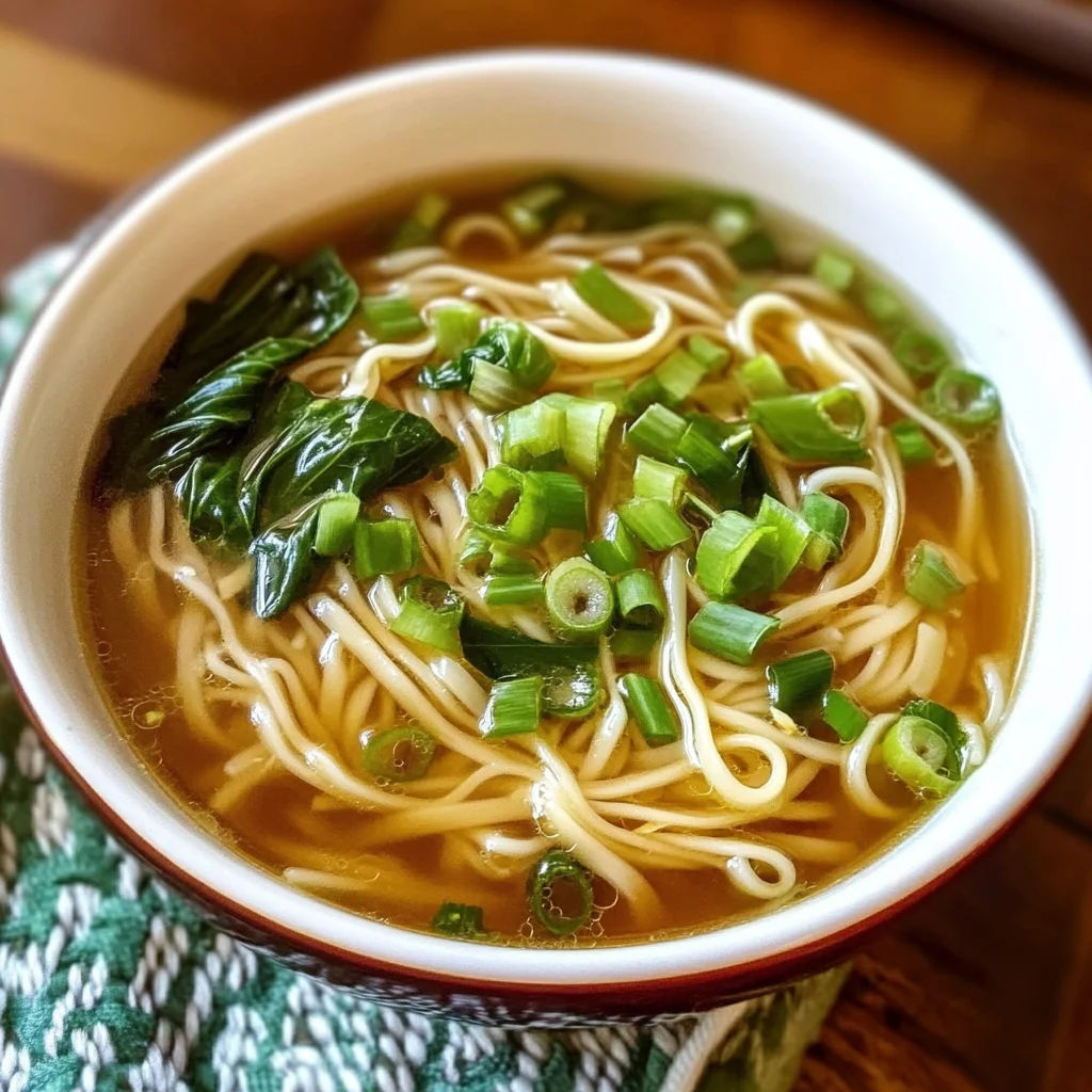 Quick and Easy Chinese Noodle Soup