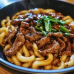 Quick and Flavorful Beef Black Pepper Udon