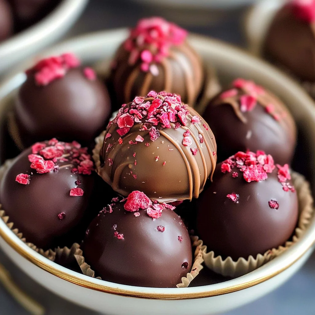 Raspberry Chocolate Truffles