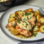 Slow Cooker Parmesan Garlic Chicken and Potatoes