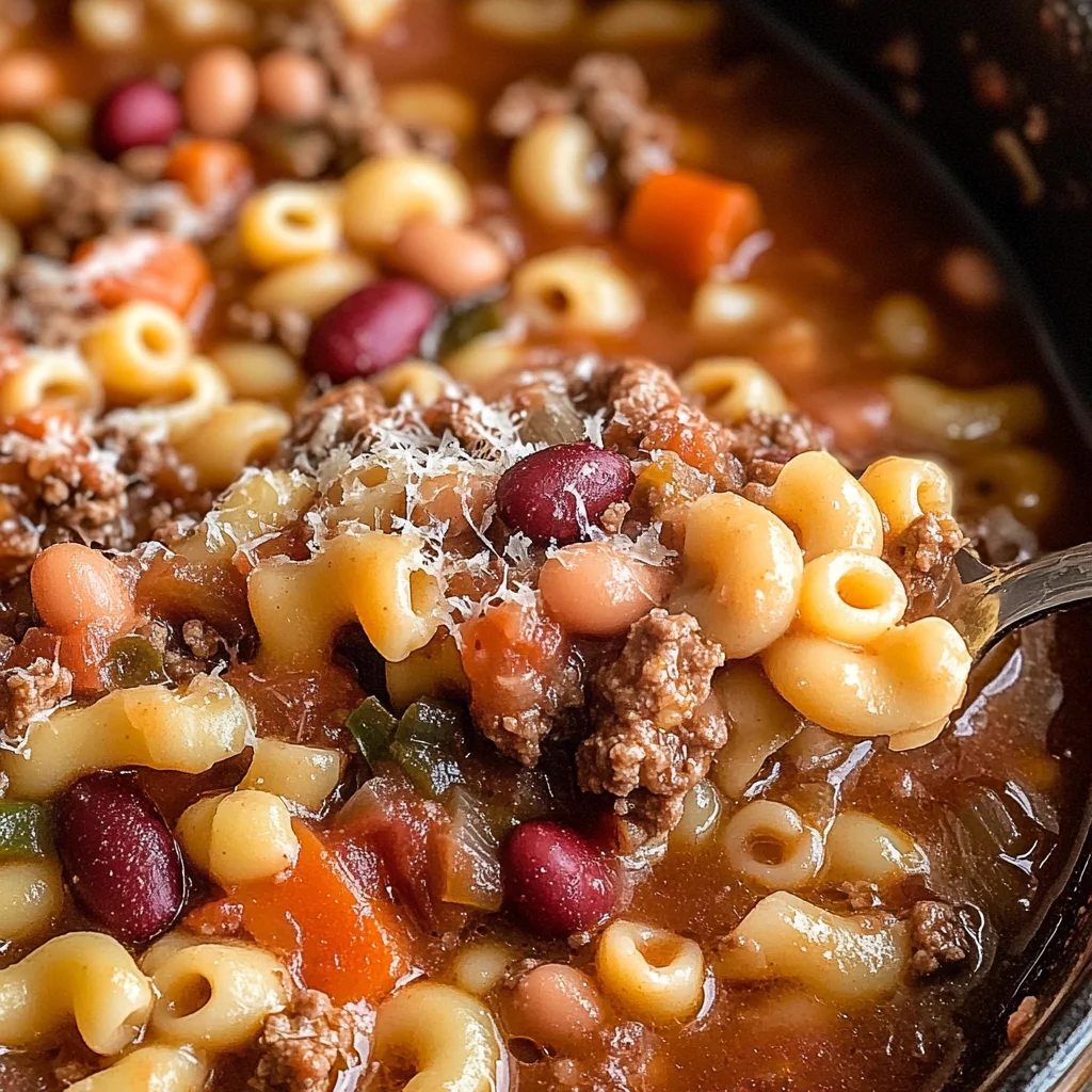 Slow Cooker Pasta e Fagioli