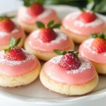 Strawberry Lemonade Melt Away Cookies