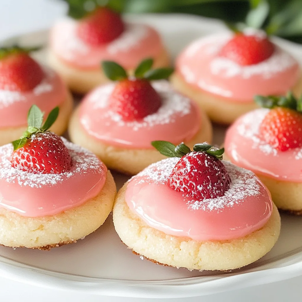 Strawberry Lemonade Melt Away Cookies