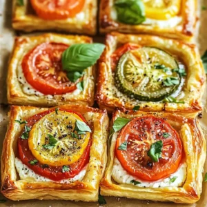 Tomato Tartlets with Puff Pastry