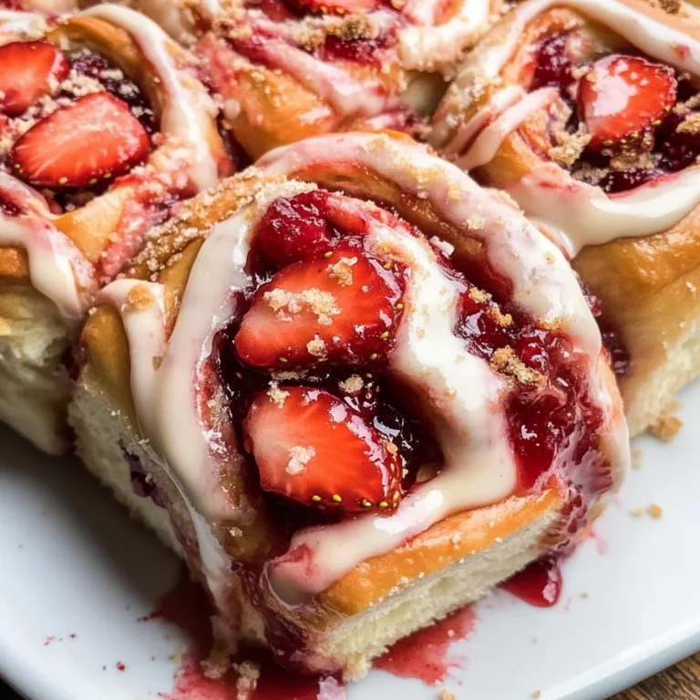 Vegan Strawberry Sweet Rolls
