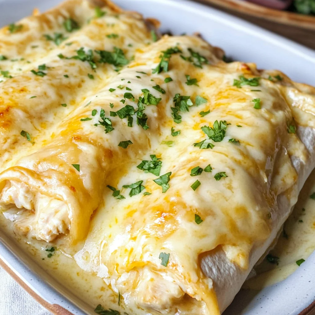 White Chicken Enchiladas
