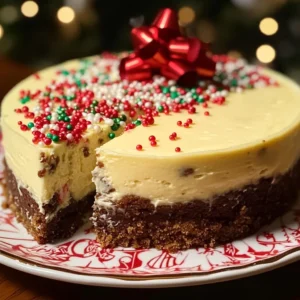 🎄 Christmas Sugar Cookie Cheesecake 🎄