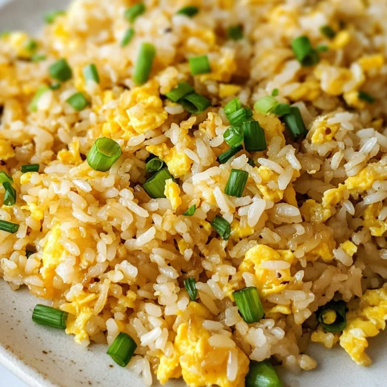 10 min. Easy Egg Fried Rice (only 6 ingredients!)
