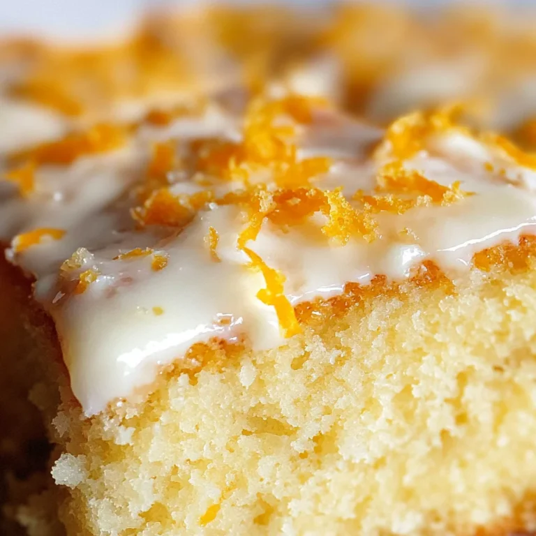 BEST Orange Drizzle Traybake Cake