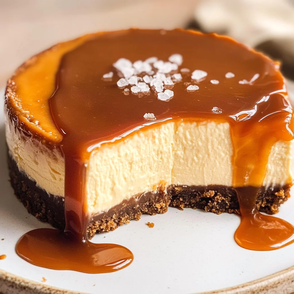 BEST SALTED CARAMEL CHEESECAKE RECIPE