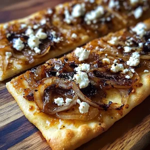 Caramelized Onion and Feta Flatbread