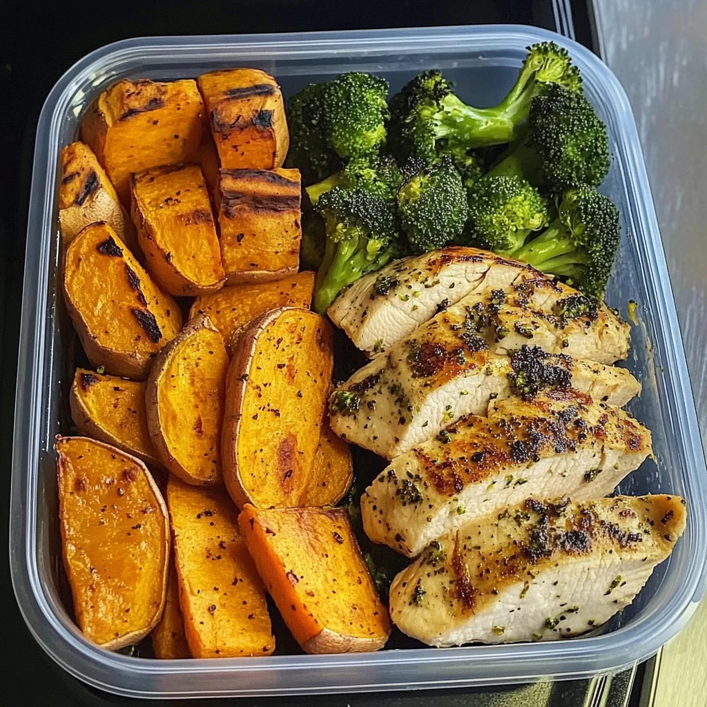 Chicken, Sweet Potato & Broccoli Meal Prep Bowls