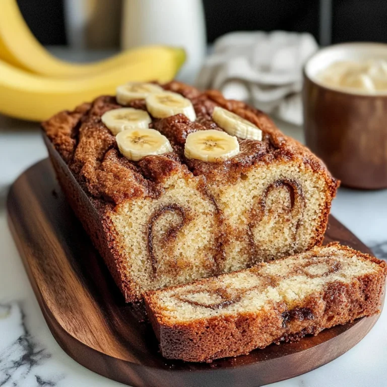 Cinnamon Swirled Banana Bread