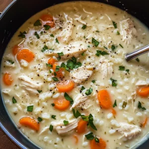 Crack Chicken and Rice Soup