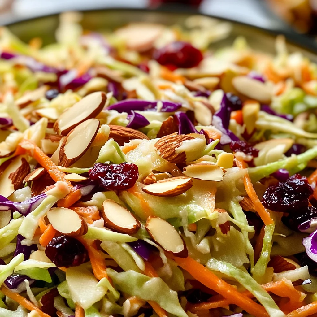 Cranberry Almond Thanksgiving Slaw Recipe