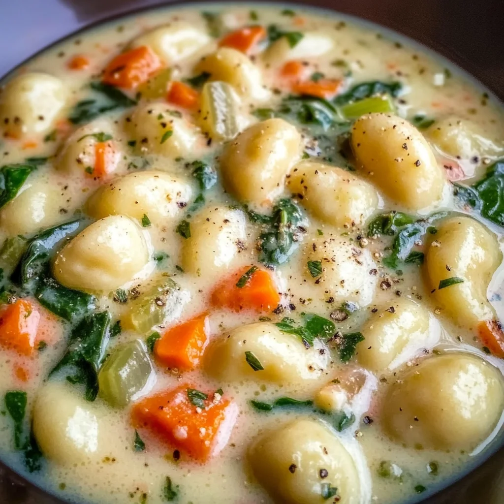Creamy Vegetarian Gnocchi Soup