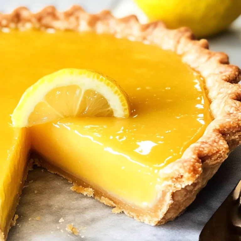 French Lemon Tart W/ Lemon Curd