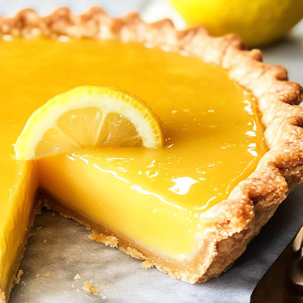 French Lemon Tart W/ Lemon Curd