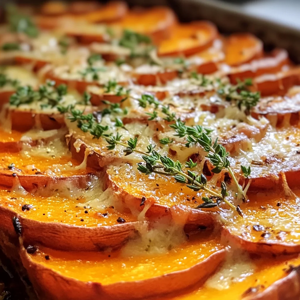Homemade Garlic Butter Sweet Potato Bake - apple vinegarandcookie