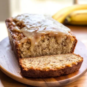 Maple Glazed Banana Bread