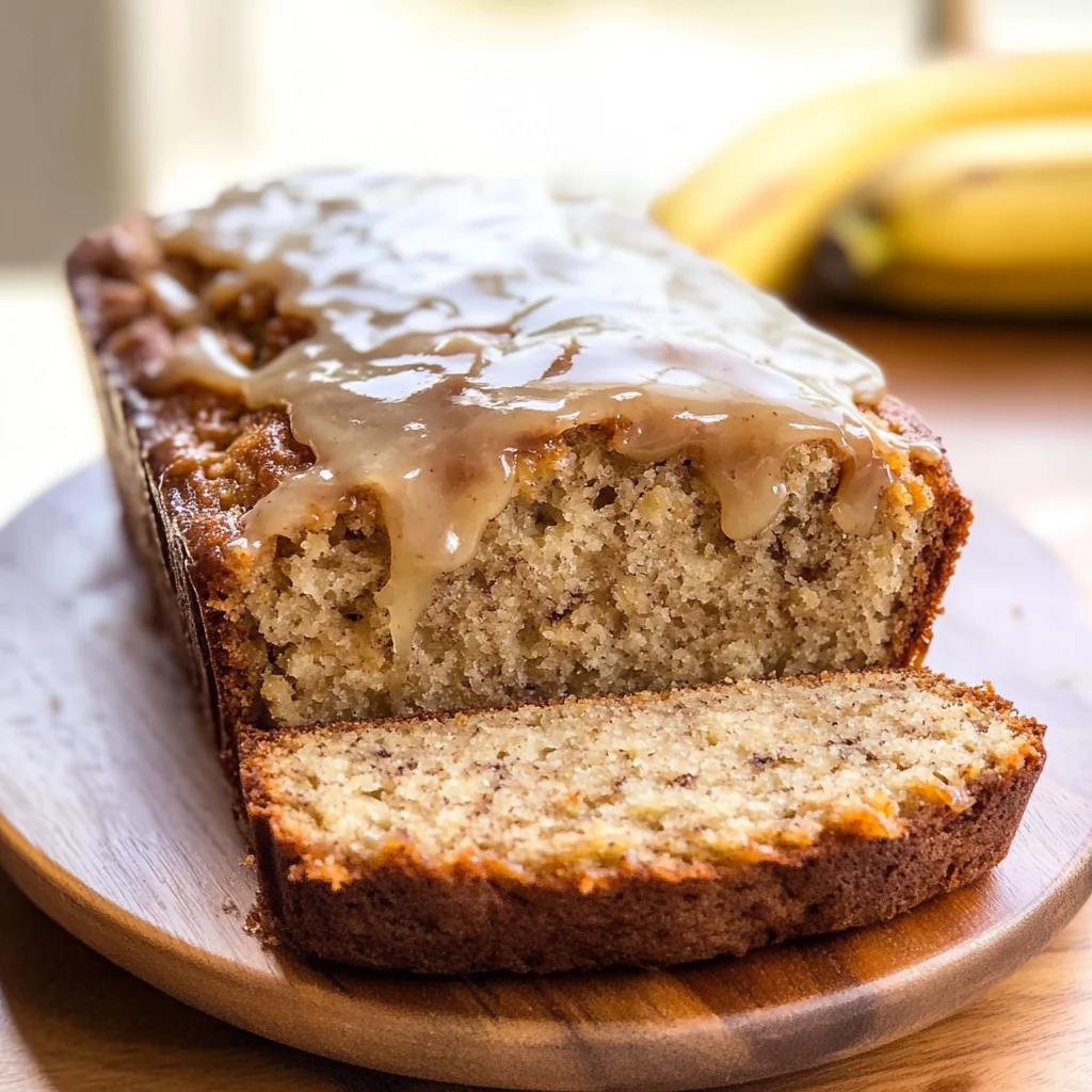 Maple Glazed Banana Bread