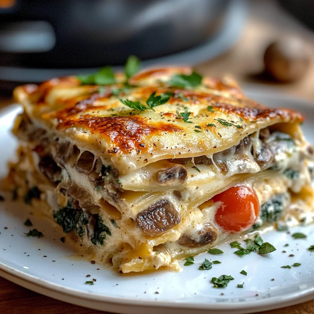 Mushroom Lasagna - Italian Recipe
