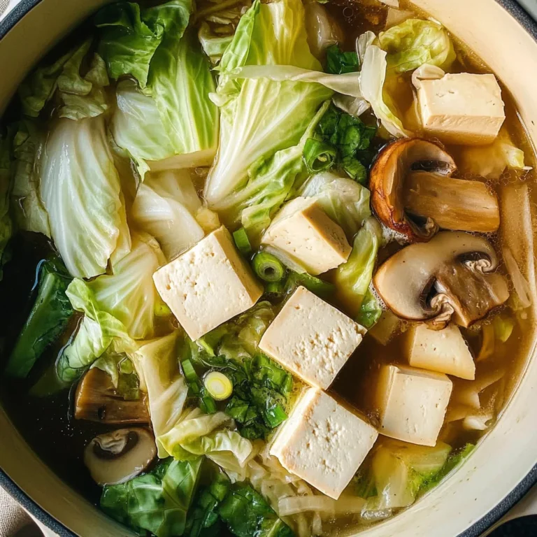 Napa Cabbage Tofu Soup