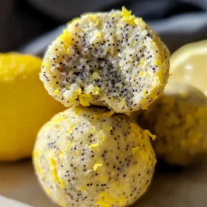 No-Bake Lemon Poppyseed Protein Balls