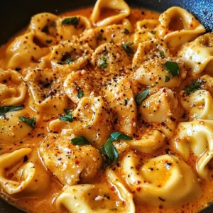 One-Pot Spicy Garlic Butter Chicken Tortellini
