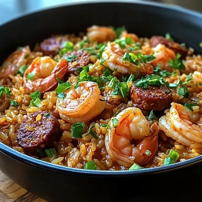 One Pot Shrimp and Sausage Jambalaya