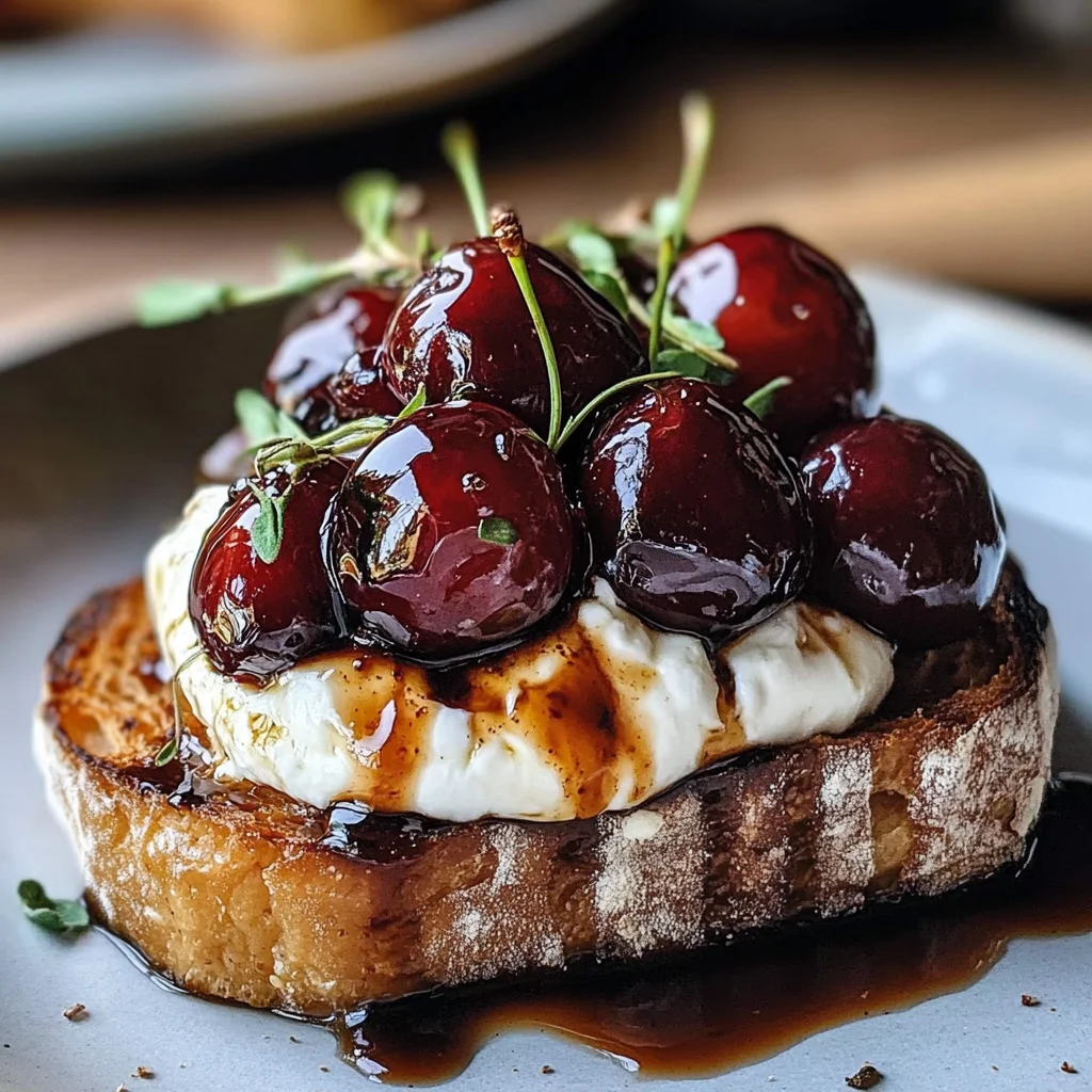 Roasted Cherry & Burrata Dream Toast