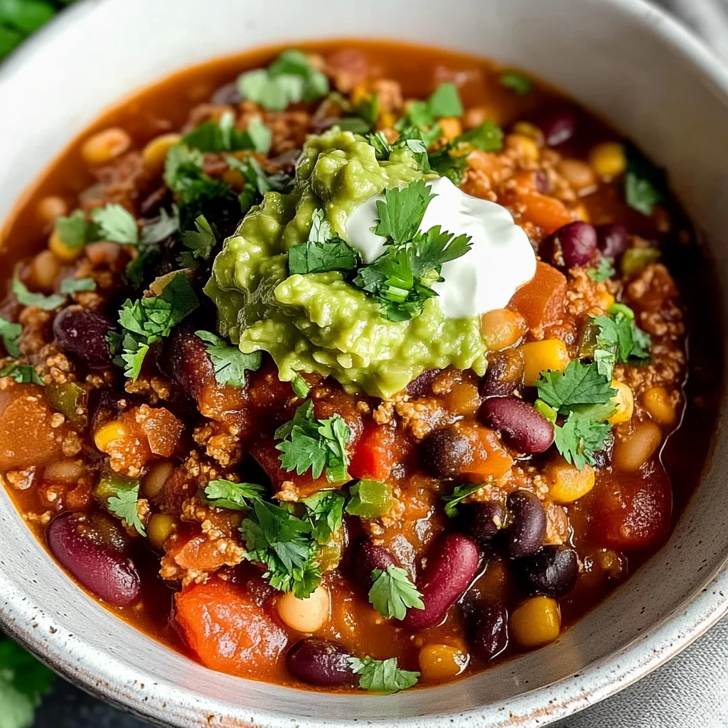 Simple Crockpot Vegetarian Chili Recipe