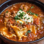 Slow Cooker Lasagna Soup