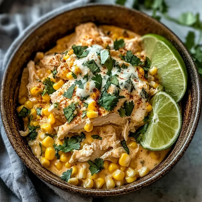 Slow Cooker Street Corn Chicken: Creamy, Zesty, and Effortless Dinner Magic