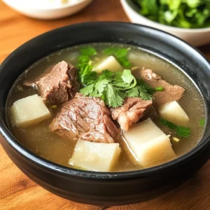 Taiwanese beef Rib and Daikon Soup