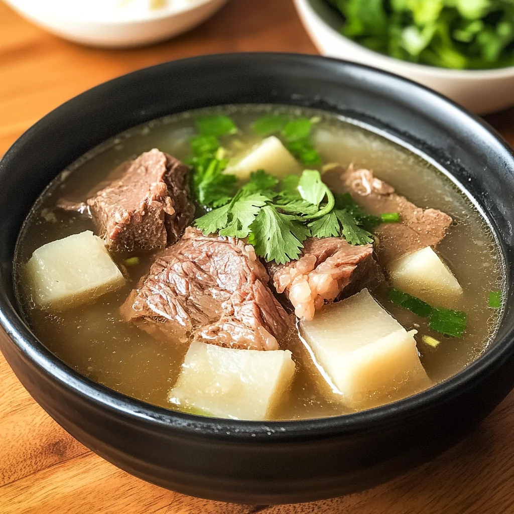 Taiwanese beef Rib and Daikon Soup