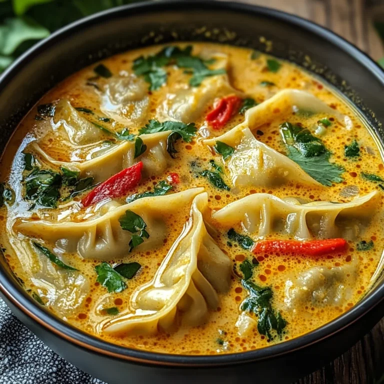 Thai Potsticker Coconut Soup