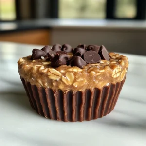 Easy Peanut Butter Protein Oatmeal Cups