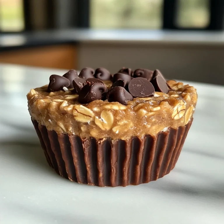 Easy Peanut Butter Protein Oatmeal Cups