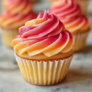 Mango Strawberry Sunset Cupcakes: A Delightful Recipe!
