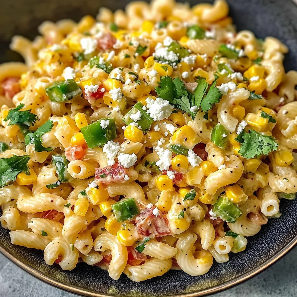 Perfect Mexican Street Corn Pasta Salad - homefoodkitchen