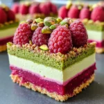 Raspberry Pistachio Mousse Cakes