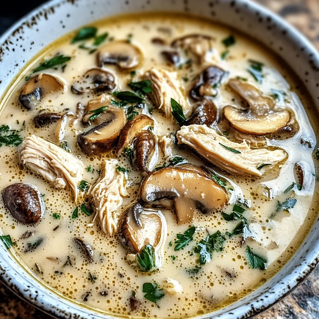 Rotisserie Chicken Mushroom Soup