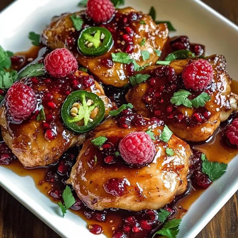 Sweet and Spicy Jalapeno Raspberry Chicken in Just 25 Minutes
