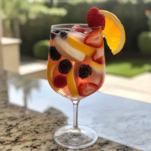 Berry Rosé Sangria Cocktail Recipe