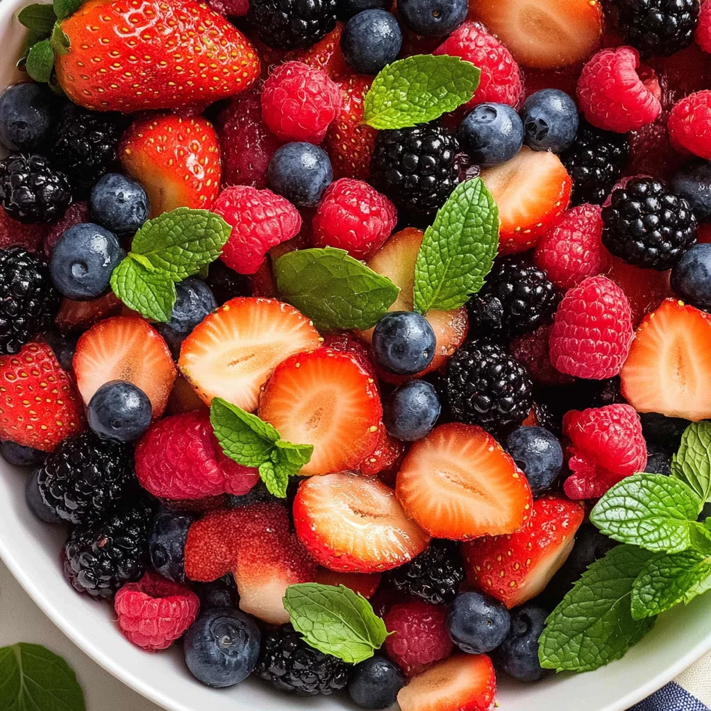 Berry Salad with Mint
