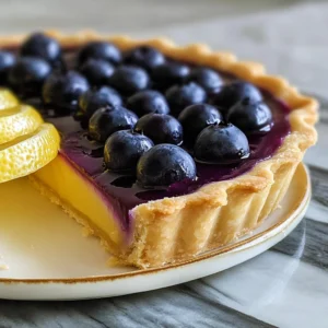 Blueberry–Lemon Curd Tart